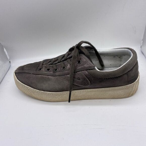 Tretorn Nylite Gray Suede Lace Up Sneakers Size 8.5 - Picture 9 of 12